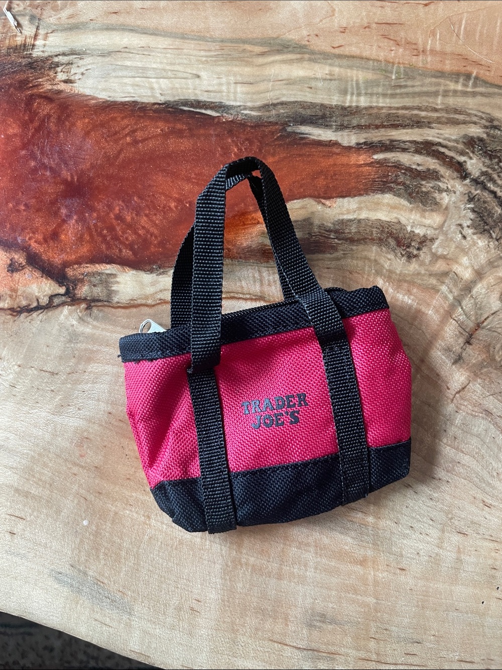Red and Black Trader Joe’s Mini Tote Bag